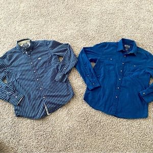 Bundle of 2 American Rag Men’s Button- down Shirt- size M